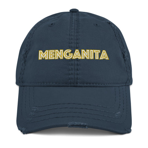 Menganita - Embroidered Women's Distressed Hat