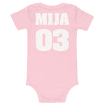 Mija 03 - Cuban Jersey Onesie for Newborns to 3 Month Old Baby Girls