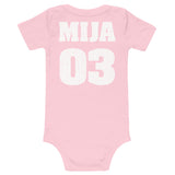 Mija 03 - Cuban Jersey Onesie for Newborns to 3 Month Old Baby Girls