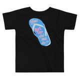 black toddler t-shirt with a you better calmate chancleta