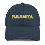 Fulanita - Women's Embroidered Distressed Hat