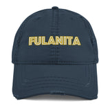 Fulanita - Women's Embroidered Distressed Hat