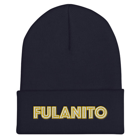 Fulanito - Embroidered Men's Cuffed Beanie
