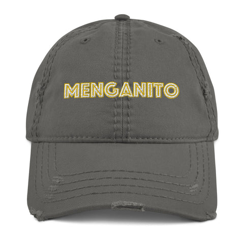 Menganito - Men's Embroidered Distressed Hat